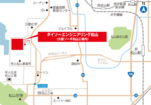 松山営業所MAP